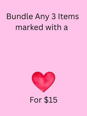 Bundle Offer: 3 Items for $15